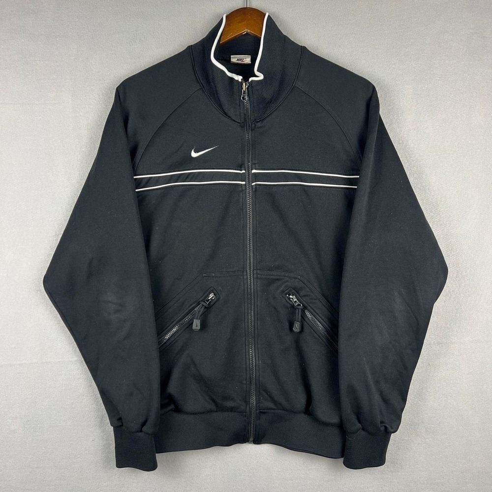 Vintage Team Nike Black Full Zip Jacket 90s M